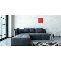 Dizajnové nástenné hodiny Future Time FT1010RD Square red 40cm Dizajnové nástenné hodiny Future Time FT1010RD Square red 40cm